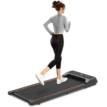 Under Desk Treadmill - Walking Pad with LED Display and Remote Control, Portable Treadmill for Home and Office, 2.5HP, 265LBS Capacity