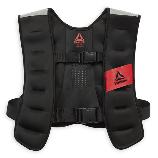 Reebok Weighted Vest 12Lb, Adjustable Fit, Reflective Elements