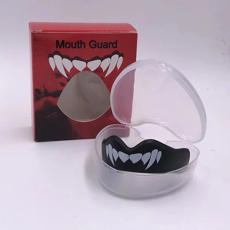 Mouth Guard Sports- Teeth 3D Technology Double Layer Boxing Mouth Guard Perfect Fit Adults with Case - Boil & Bite Mouth